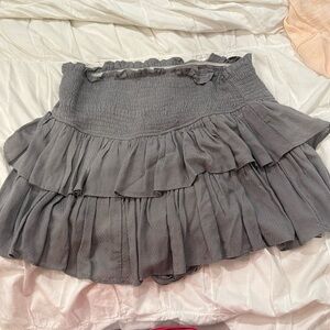 Grey lily rain ruffle skirt